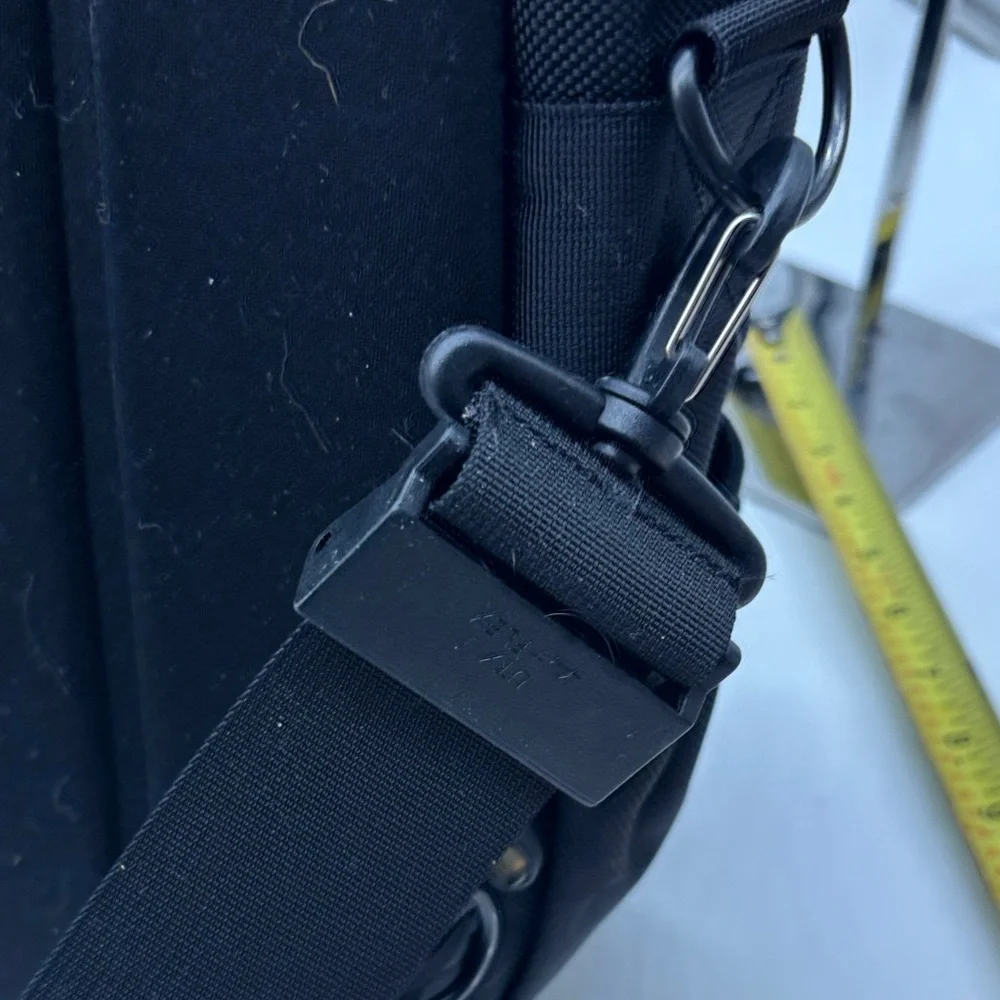 Timbuk2 Black Messenger Bag with Yellow Logo